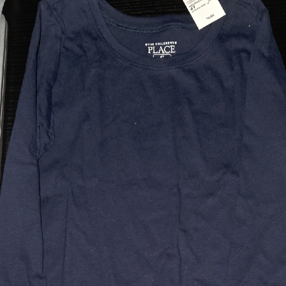 The Children's Place Dark Blue Long Sleeve Tee